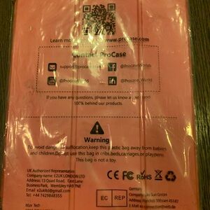 ProCase Pink Protective iPad case.  Fits 10.9 to 11 inch iPads